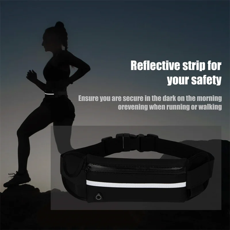 New Running Bag Cycling Bag Waist Bag Belt Bag Waterproof Sports Fanny Pack Mobile Phone Case Gym Running Jogging Run Pouch