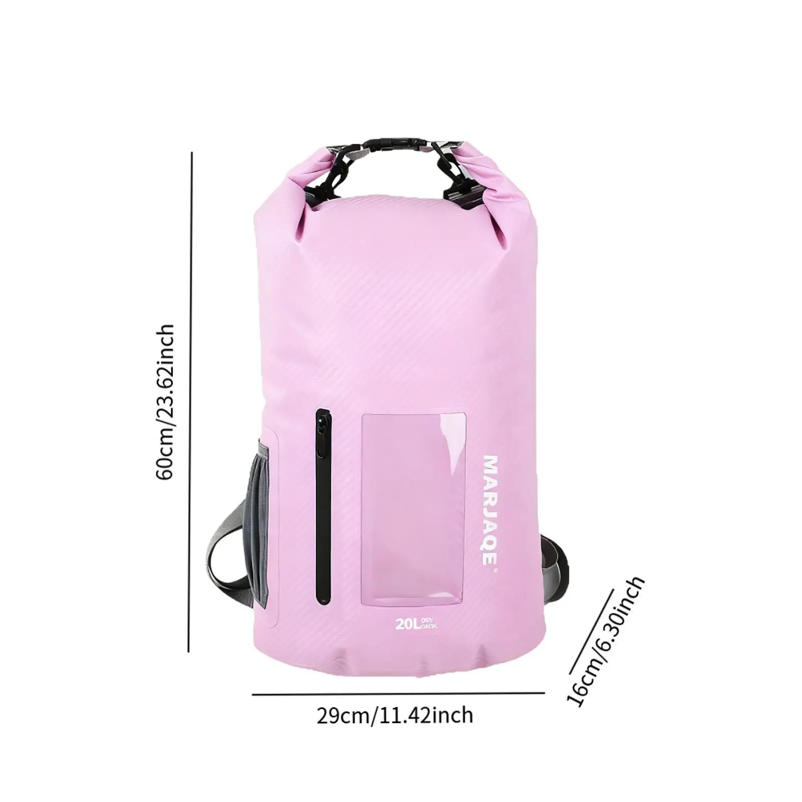 Dry Bag Airtight Adjustable Shoulder Straps Dry Storage Backpack Lightweight Sack for Swimming Open Water Beach Kayaking Rafting