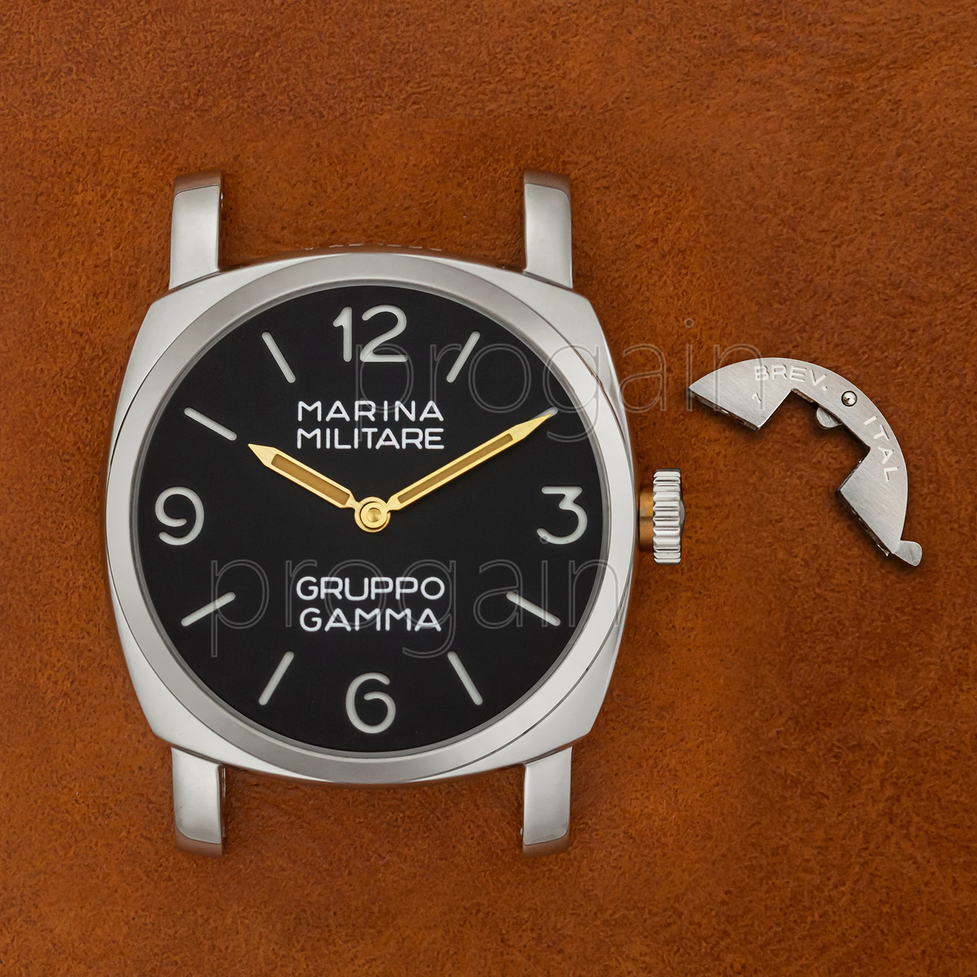 PAM 6152 Watch Case 47mm Case Vintage Case Dial Hands for ETA 6497/6498 ST3600 Movement Stainless Steel Watch Case PAM 6152 Case
