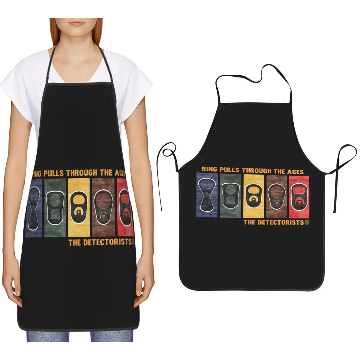 Detectorists Ring Pulls Through The Ages Eye Voodoo Vintage Aprons Chef Cooking Cuisine Tablier  Bib Kitchen Cleaning Pinafore