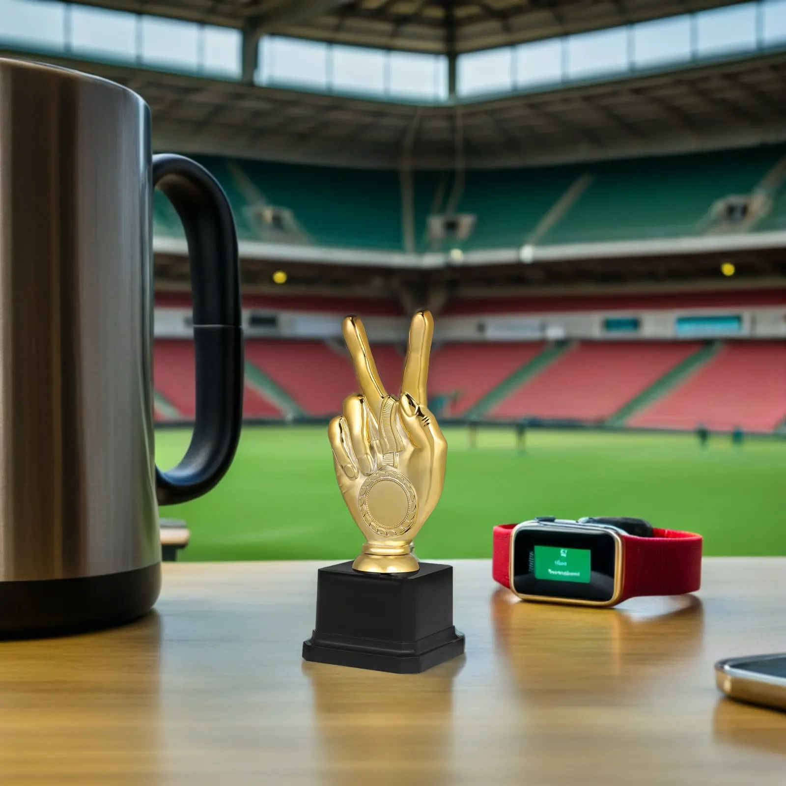 2Pcs Trophy Awards Plastic Gold Mini Trophy Cups Lightweight School Reward Classroom Sports Event Prize