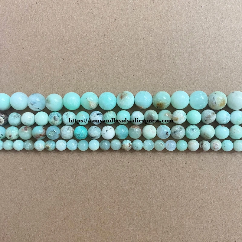 Semi-precious Stones A quality Australia Chrysoprase Jade Stone Round Loose Beads 6 8 10 MM Pick Size