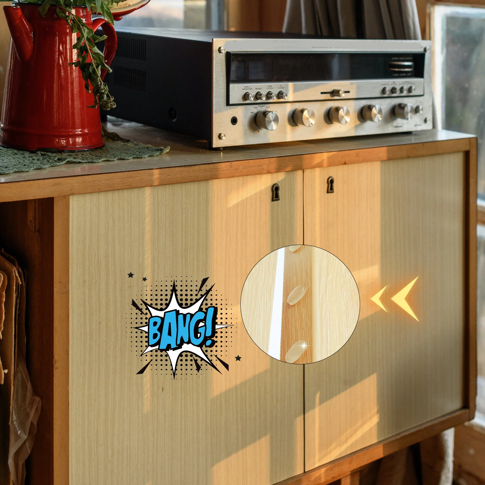 

160pcs Silicone Anti-Collision Gel Particles Shockproof Drawer Door Bumpers For Cabinet Furniture Corner Brackets Hardware Pads