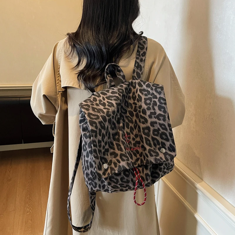 

Новые стильные молодежные рюкзаки с леопардовым принтом и застежкой-пряжкой: модные, роскошные, популярные, вместительные школьные сумки для женщин