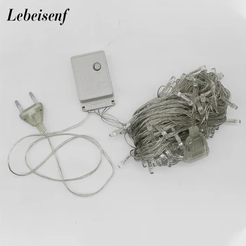 Guirnalda de luces Led para el árbol de Navidad, guirnalda de luces de hadas para el hogar, jardín, fiesta al aire libre, decoración de vacaciones, 10M, 100