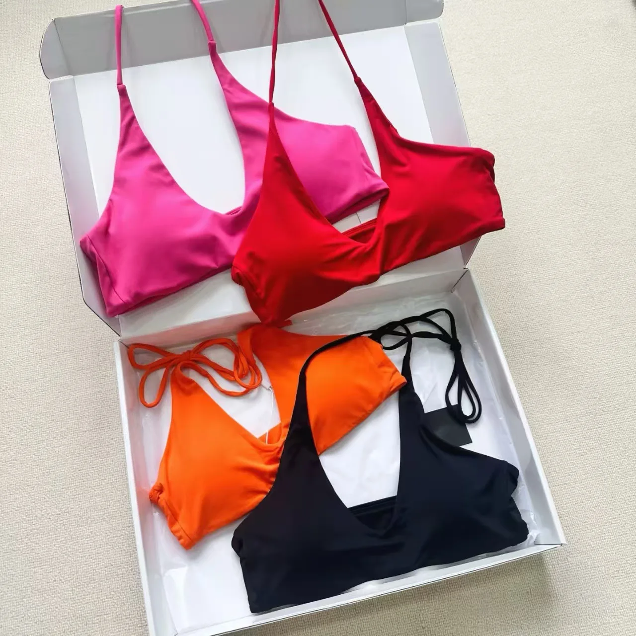 

Women's Fashion Sports Tops Yoga Sports Halter Neck Tops