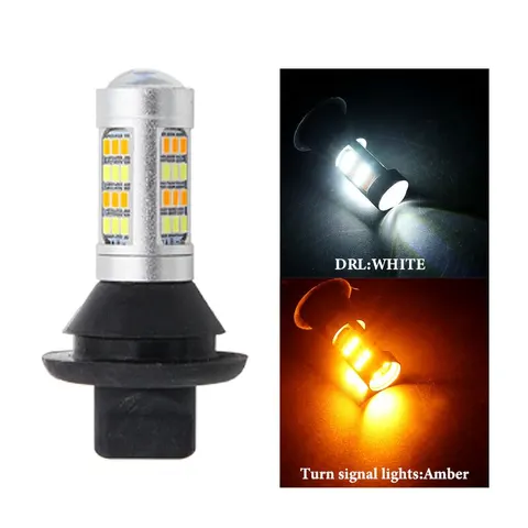 T20 W21W WY21W 7440 BA15S BAU15S 1156 автомобильный фонарь 42LED 2835 DRL Автомобильные дневные ходовые фонари фонарь освещен...
