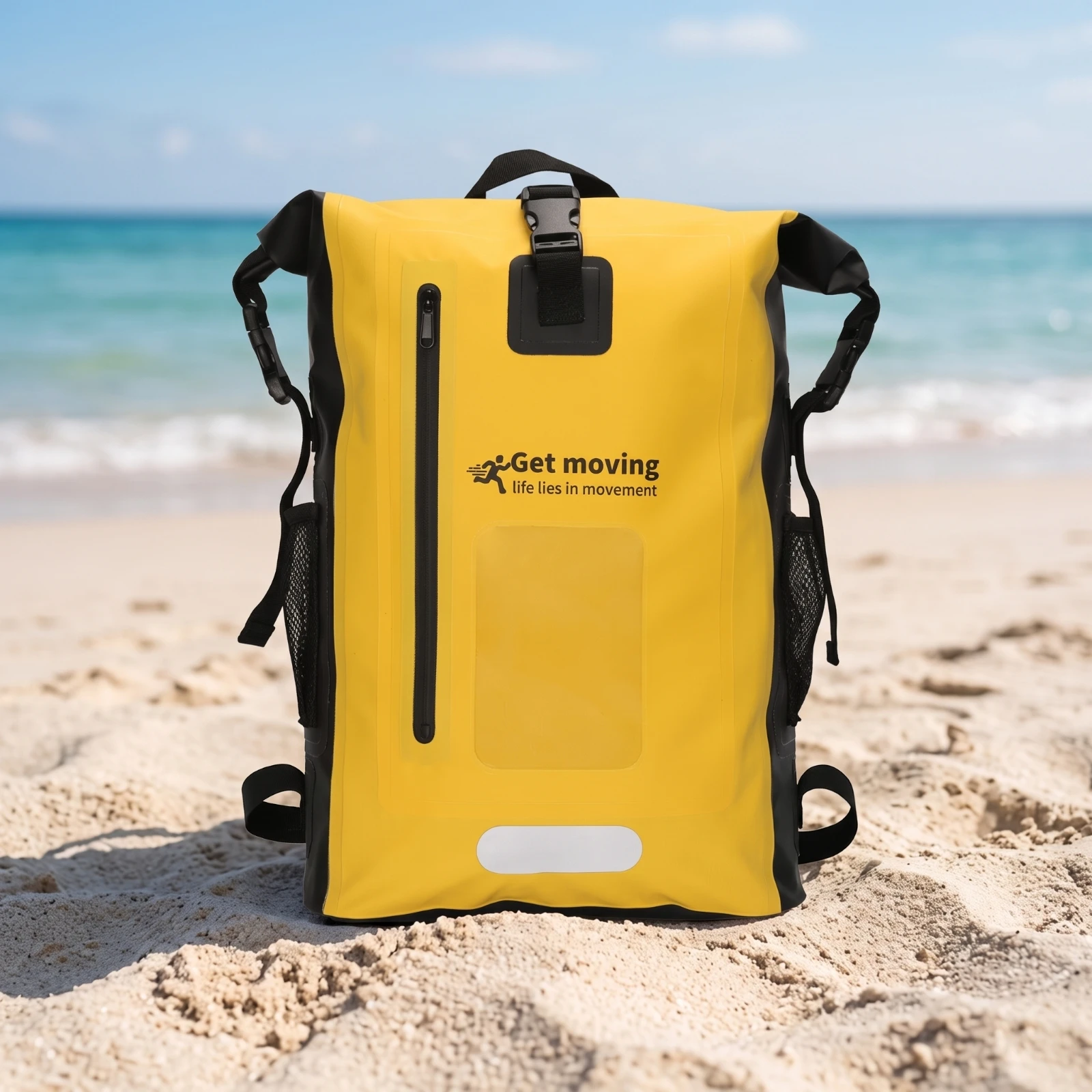 Dry Bag Roll Top - Waterproof Backpack with Window Sturdy Roll-Top