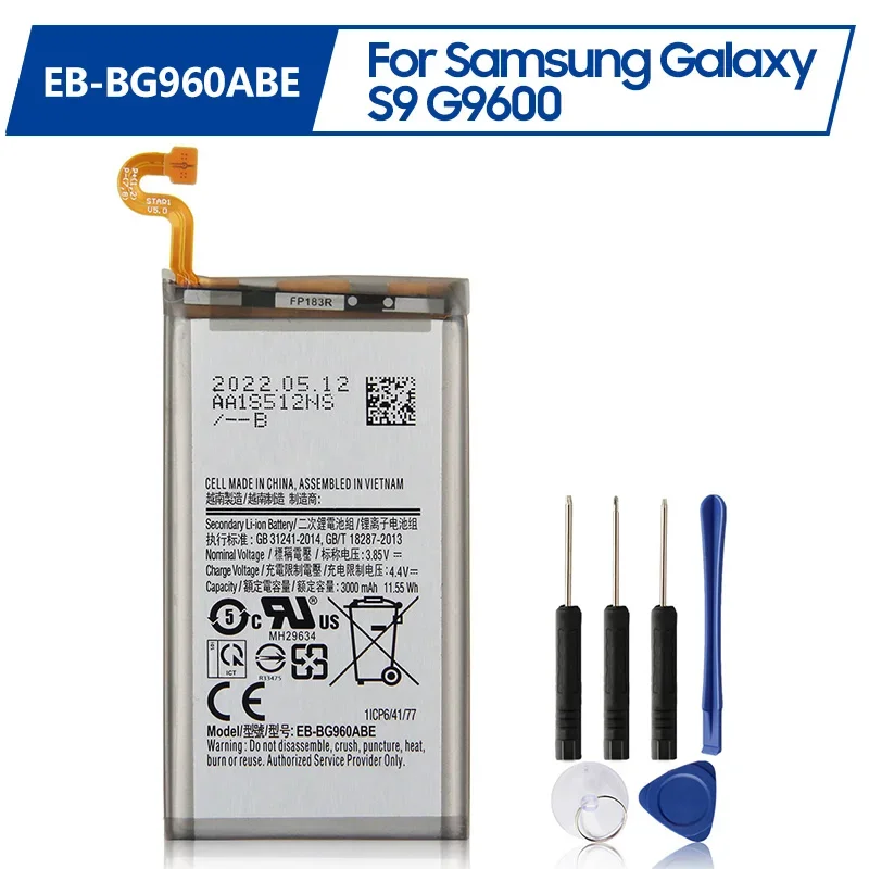 Production in 2024 Phone Battery EB-BG960ABE For Samsung Galaxy S9 G9600 SM-G960F SM-G960 G960U G960W High Quality 3000mAh