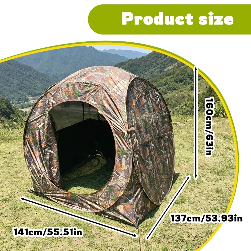 Hunting & Outdoor Supplies Photos - Jednoosobowy namiot kamuflażowy typu pop-up do