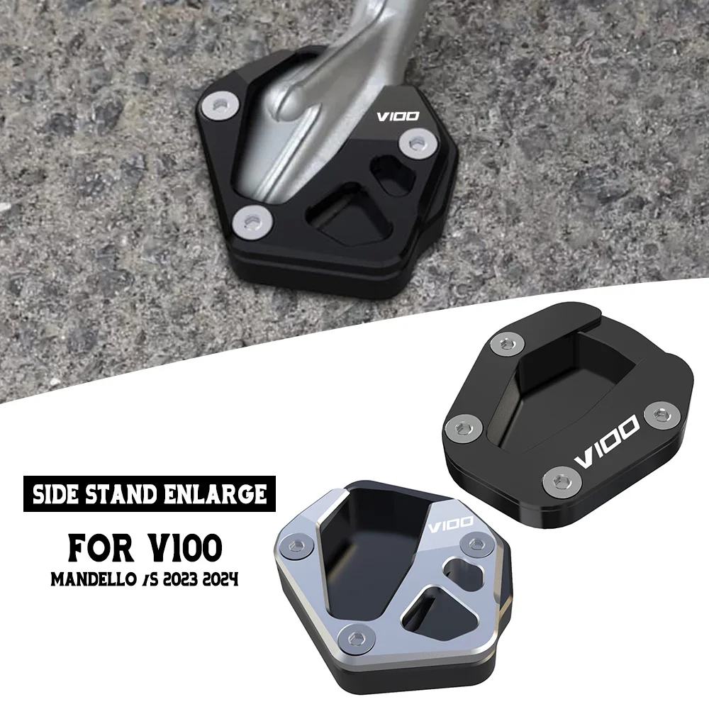 

2025 Aluminum For Moto Guzzi V100 Mandello /S Side Stand Enlarge 2023 2024 Enlarge the foot support base Motorcycle Kickstand