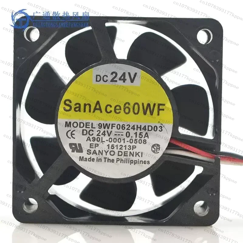 1pcs for for sanyo 9WF0624H4D03 6025 6CM 24V 0.15A Fan for FANUC Numerical Control Machine Tool Cooling Fan