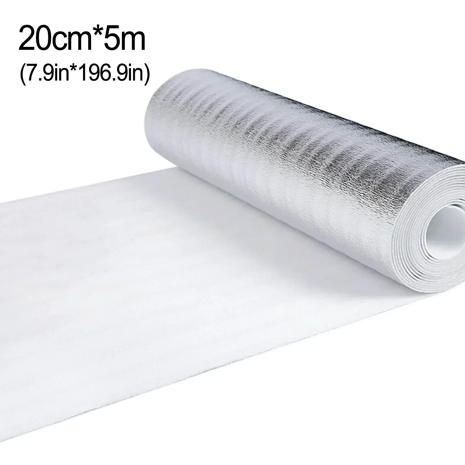 1 rollo de película reflectante para radiador, almohadilla de protección aislante multifunción, película aislante de algodón de papel de aluminio grueso de 3mm