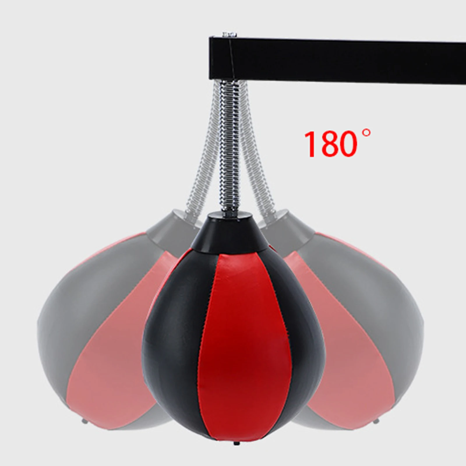 Speed Bag Height Adjustable Heavy Duty PU Leather Wall Mount Boxing Punching Bag for Sports Training Sanda Sparring Gym