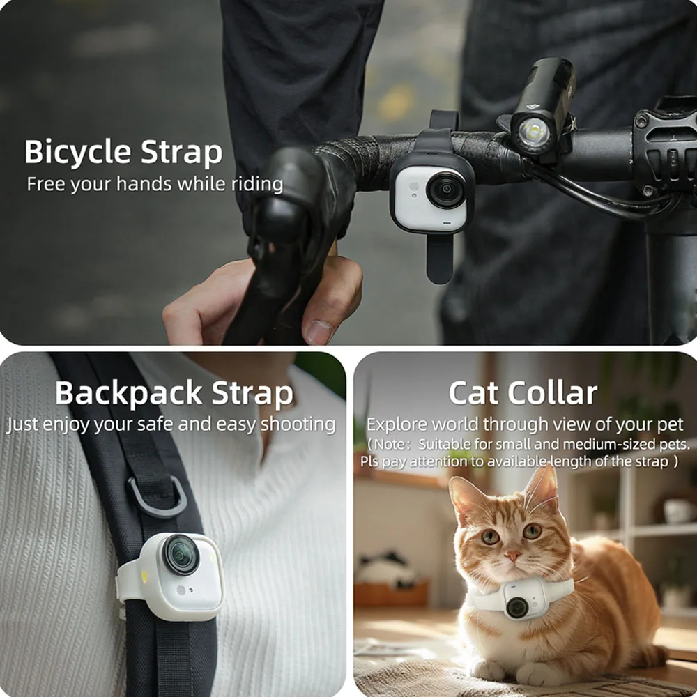 Hand Wrist Band Strap For Insta360 GO Ultra Camera Mount Adjustable Wristband Silicone Cover Strap Camera Accessories