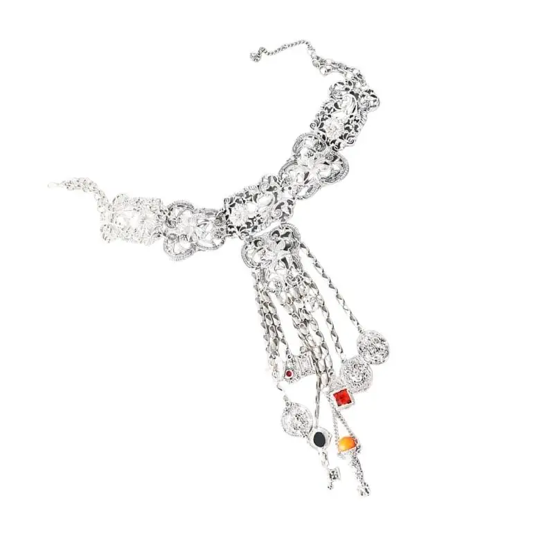 31BB Intricately Detailed Alloy Bohemian Necklace Comfortable for Daily Wear