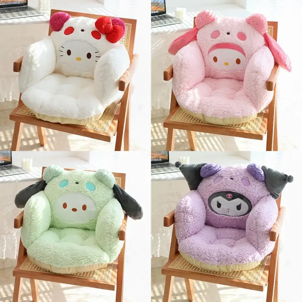 

Sanrio Hello Kitty Plush Sofa Cushion Kawaii Cinnamoroll Kuromi Anime Seat Back Soft Dormitory Office Girl Heart Birthday Gift