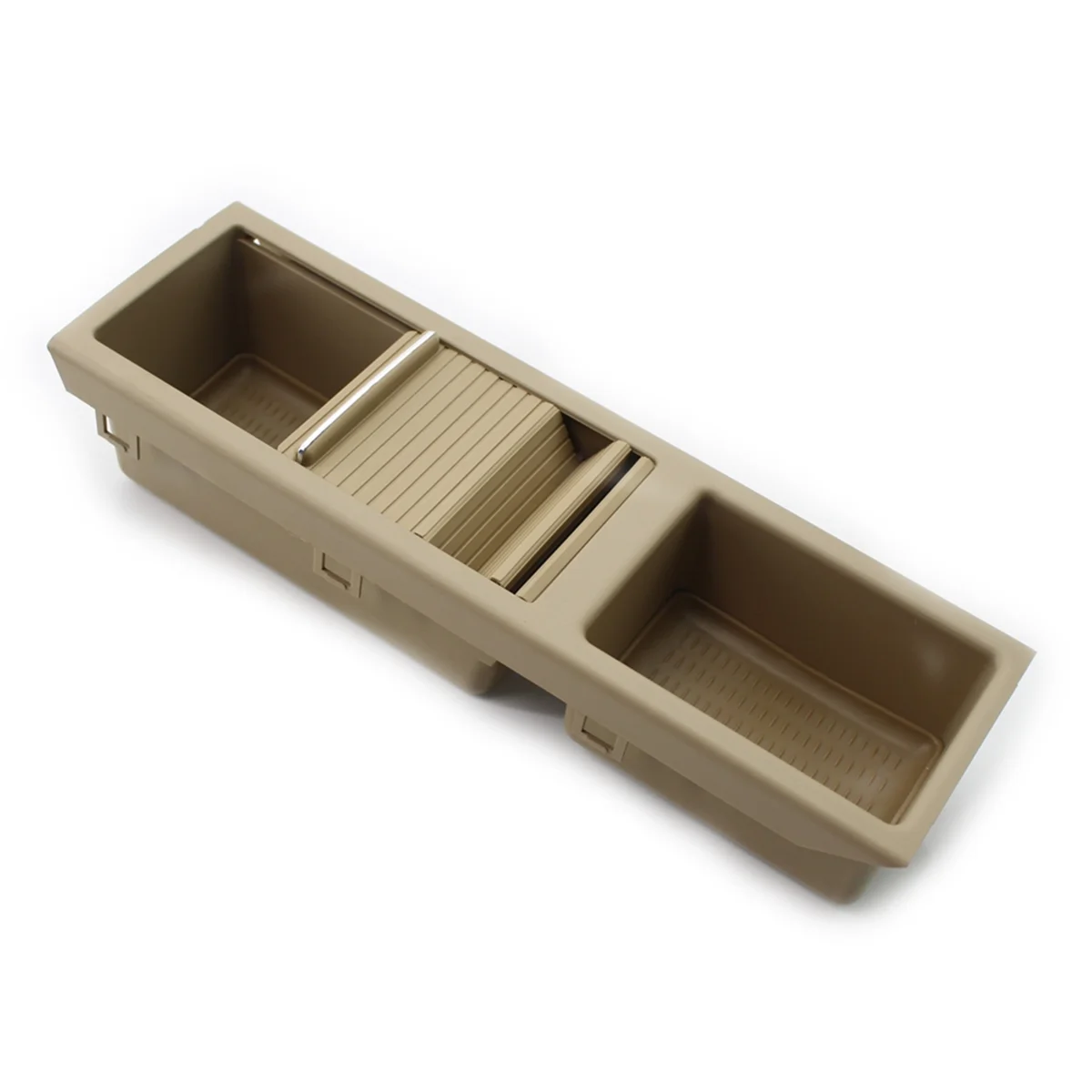 Plateaux de rangement pour console centrale, remplacement pour BMW E46, série 3, support de clics, beige, 51168248504, 51168217953