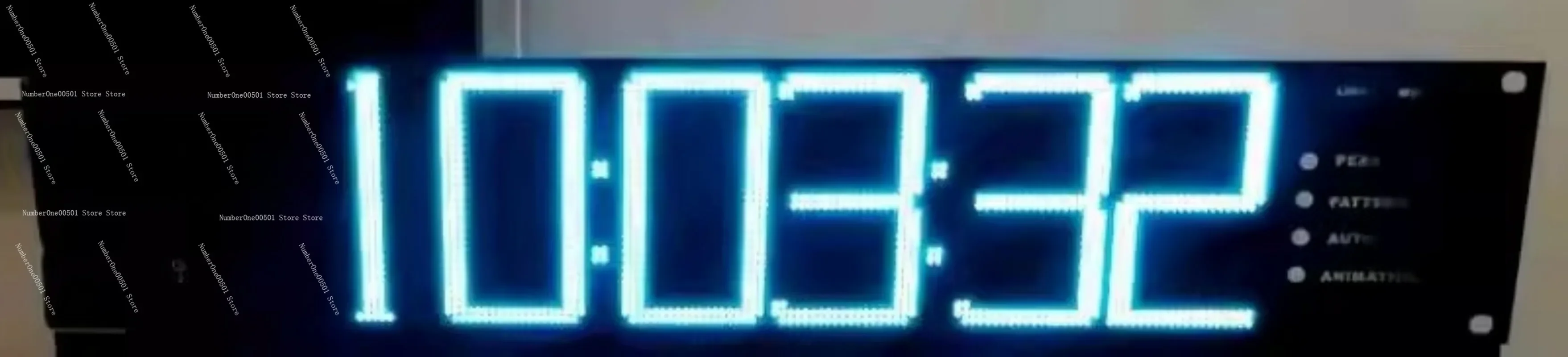 12832 1U 2U 3U Rack Mount Music Spectrum Analyzer RGB Rhythm Light with Remote Sound Control Clock Animation