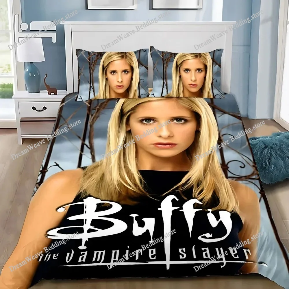 

Buffy The Vampire Bedding Set Single Twin Full Queen King Size Bed Set Aldult Boy Bedroom Duvetcover Sets 3D Print Bed Sheet Set