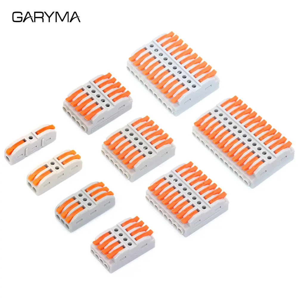 Quick Wire Connector Terminal 222 Home Junction Box Universal Compact Push In Spring Splicing Plastic Wire Conductor