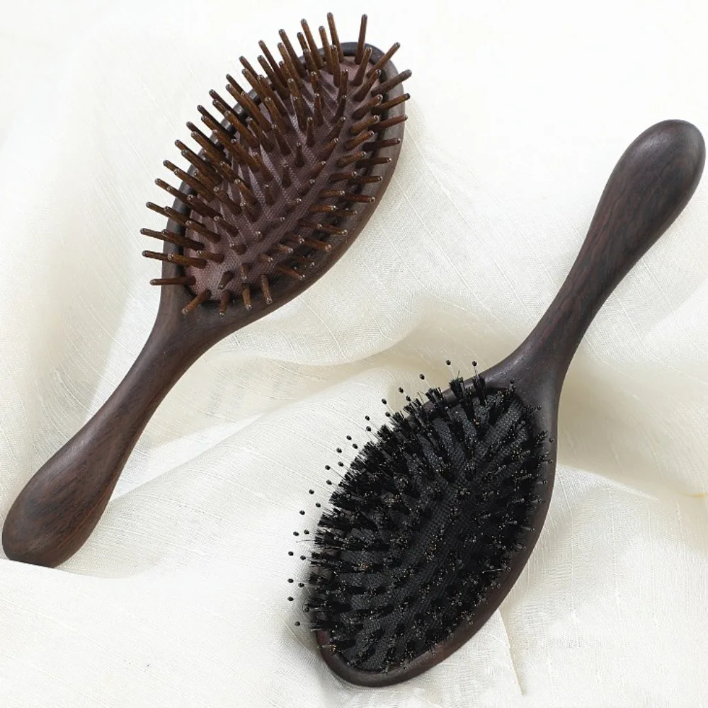 

Fashion Sandalwood Air Bag Hair Comb Hair Beauty Bristle Scalp Massaging Hairbrush Salon Portable Hair Styling Tool Makeup Tool