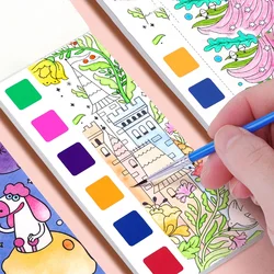 Children's Watercolor Painting Book, Children's Graffiti Picture Coloring Drawing Toys for Thanksgiving, Easter, Christmas gifts