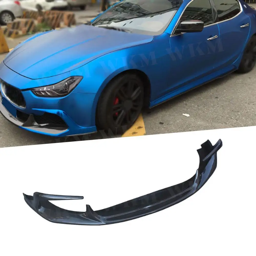 

Передний бампер из углеродного волокна, разделитель губ, диффузор, защита бампера, аксессуары для Maserati Ghibli 2014-2017