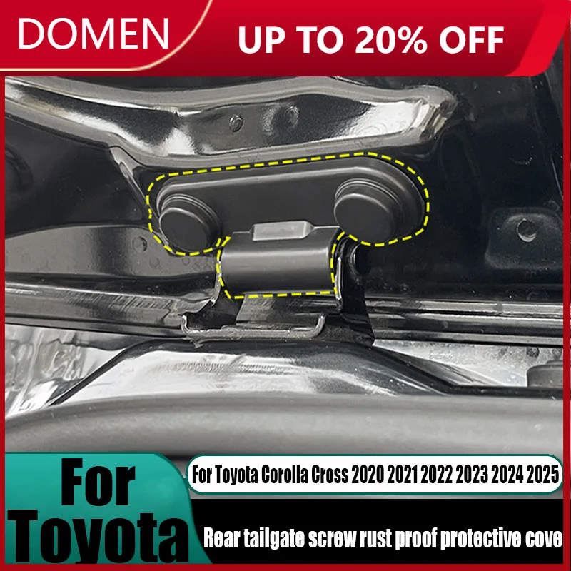 

For Toyota Corolla Cross 2020 2021 2022 2023 2024 2025 rear tailgate screw rust proof protective cover car modification parts
