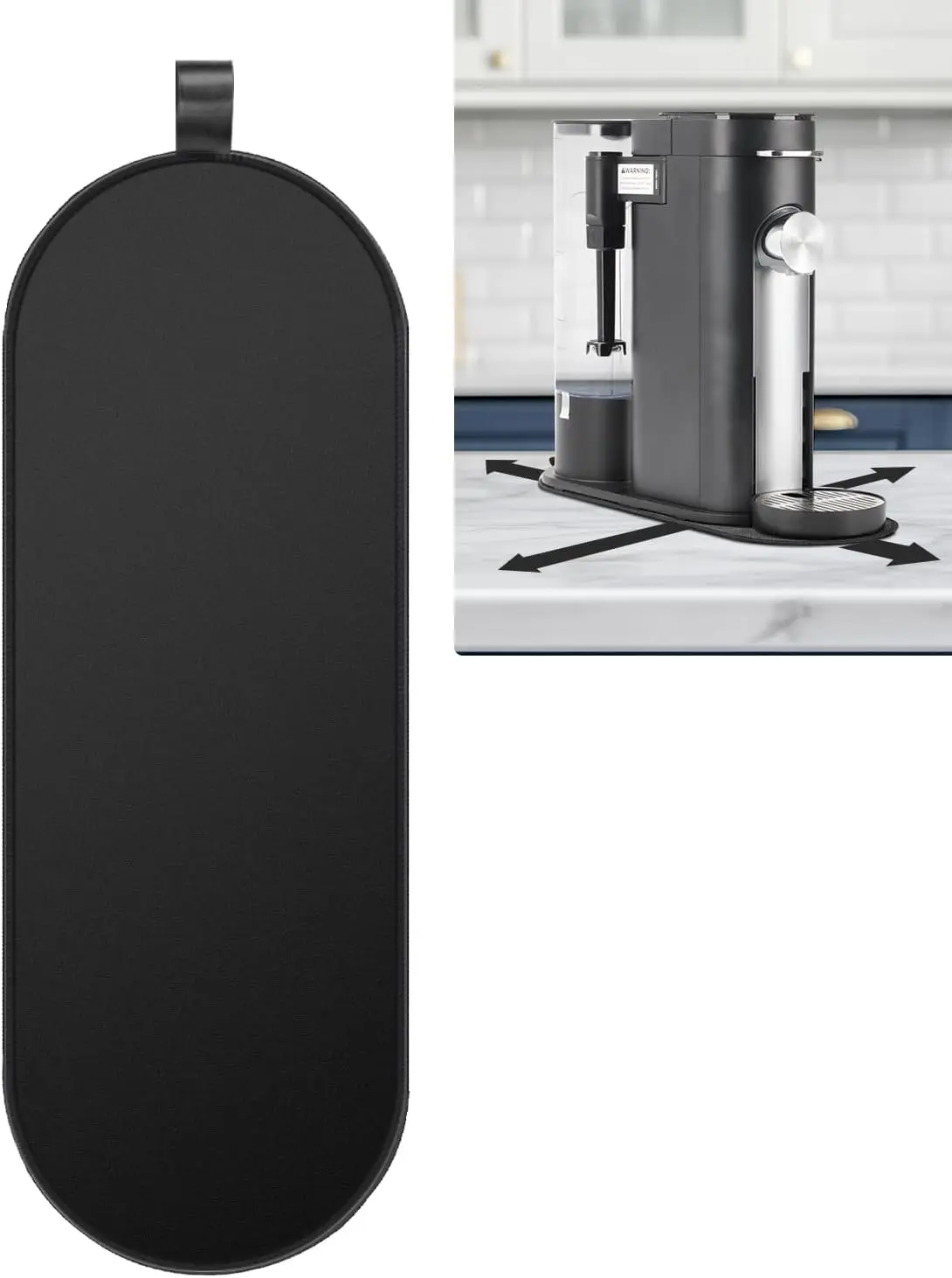 Sliding Pad Smooth Glide with Anti-Slip Base Accessories Includes Hanging Strap For Ninja Coffee Machine PB051/PB041