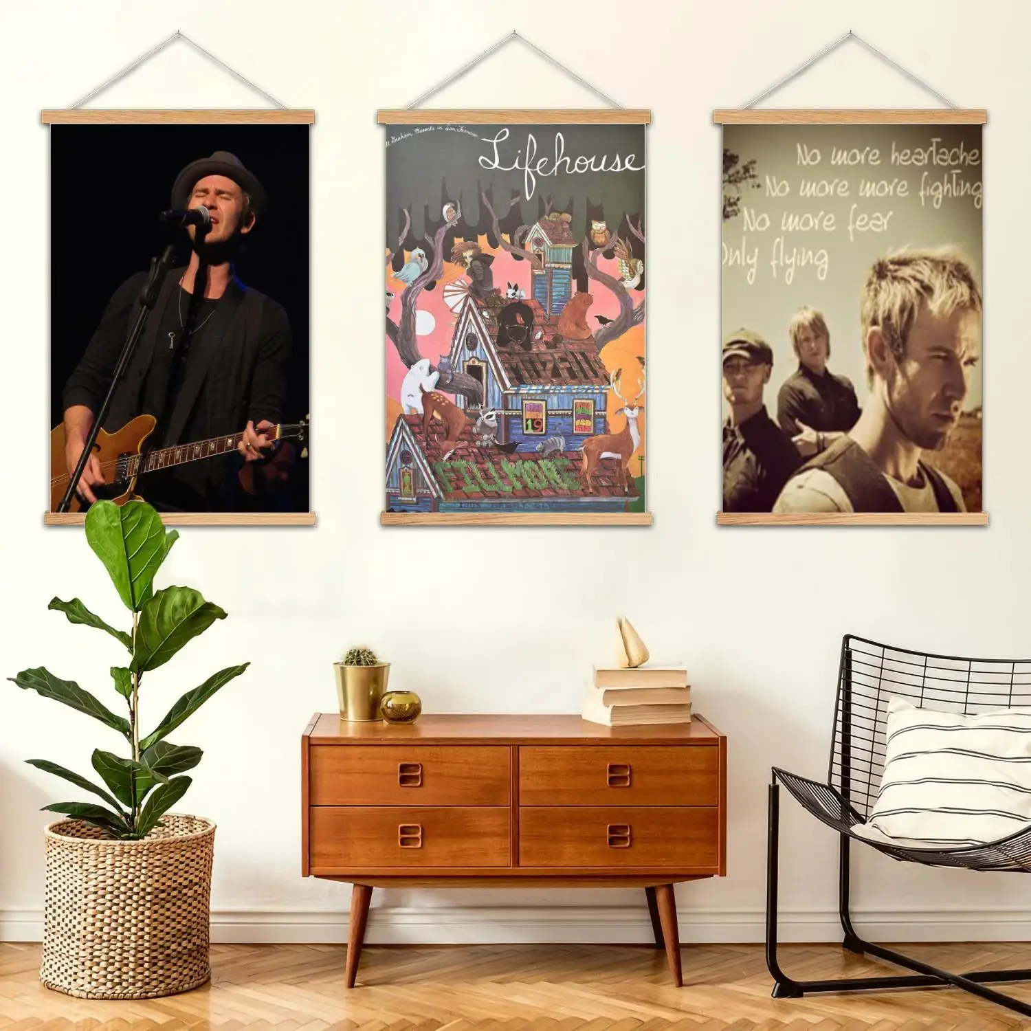 Lifehouse Framed Wall Painting Canvas Art Poster and Wall Art,  Modern Family Bedroom Decor, Posters,Decorative painting