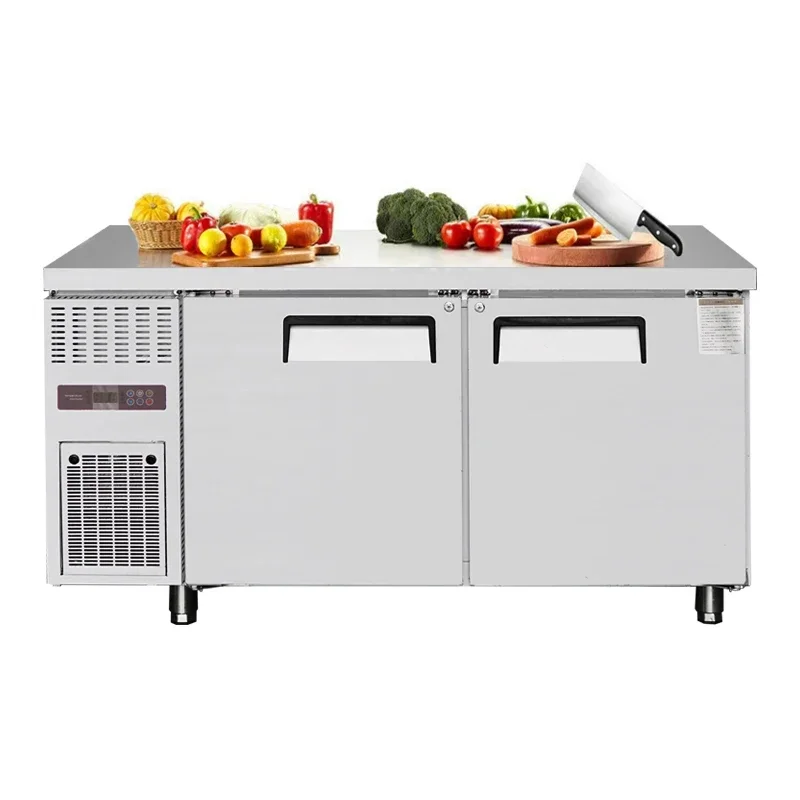 Commercial Refrigeration Equipment Hotel Kitchen Stainless Steel Under Counter Drawer Type Freezer Refrigerator