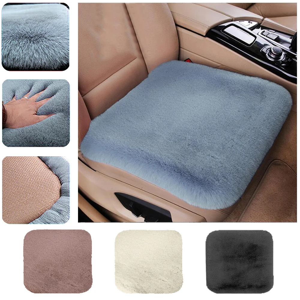 Car Seat Cover Front Rear Cushion Plush Pad Protector Mat Accessories Universal Seat Cushion Car Interior Accessories