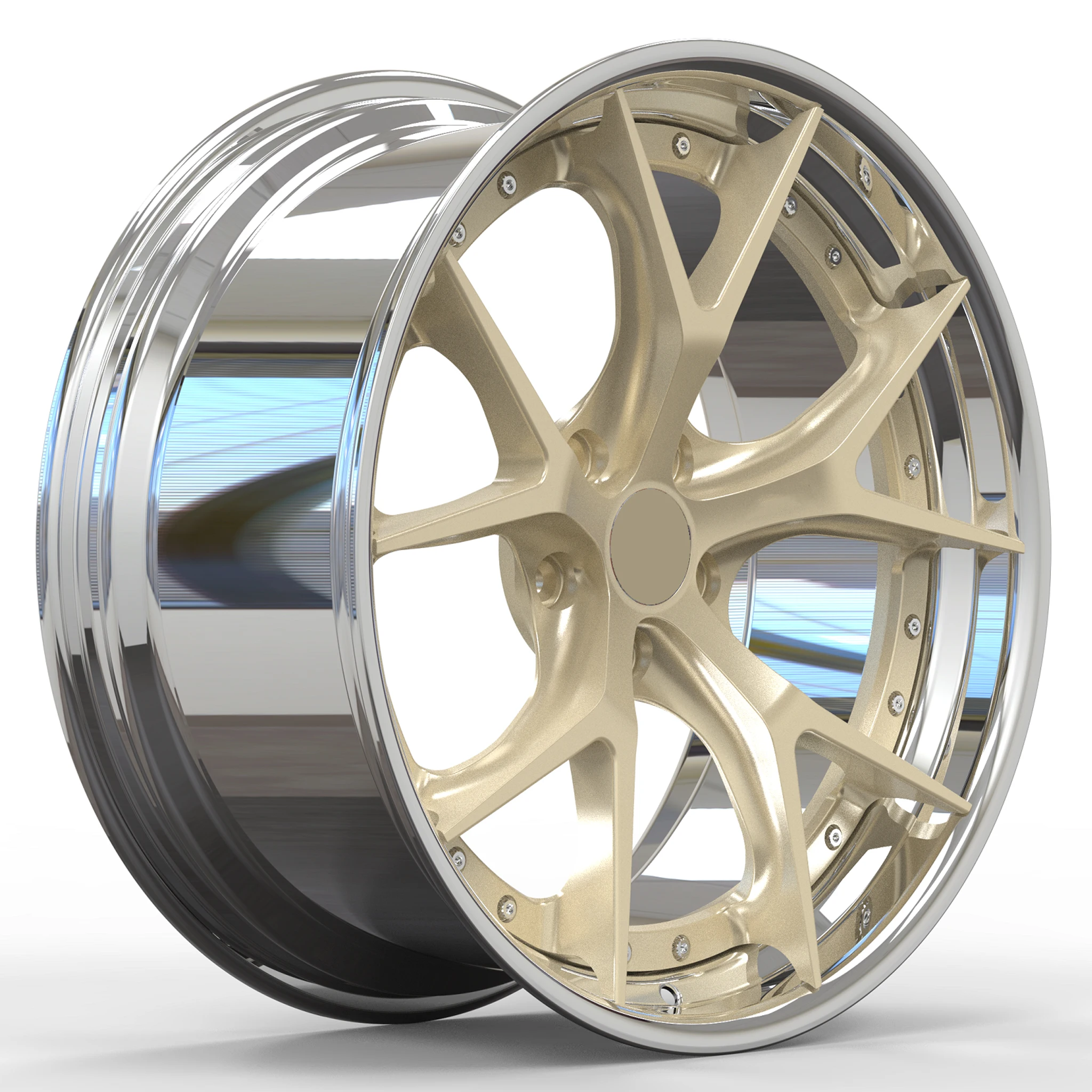 SYAC 18-24 Inch Custom-forged Two-piece Aluminum Alloy Passenger Car Wheel Hubs For Luxury Vehicles Sports Car Racing Car