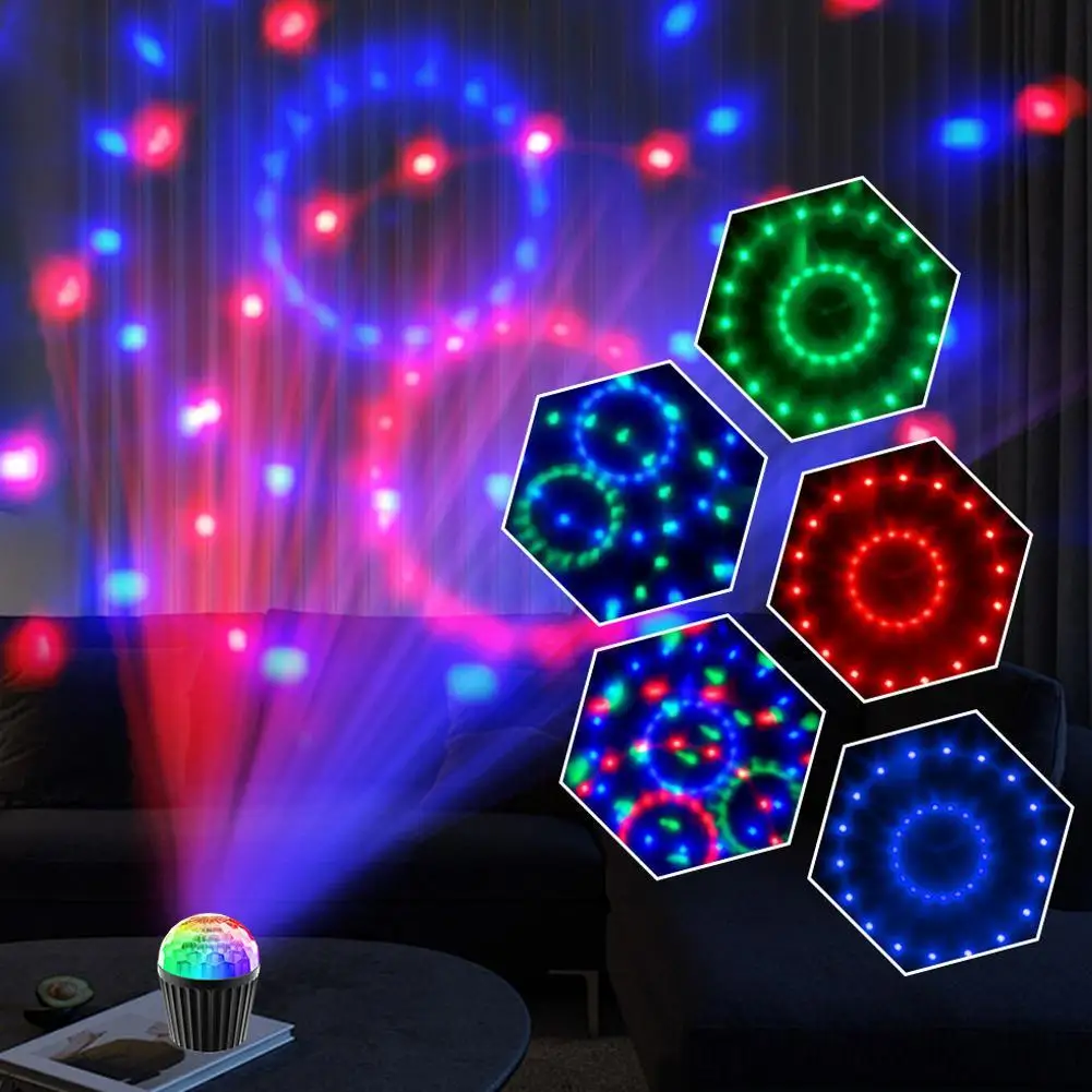 Remote Control Party Lights Crystal Magic Ball Lamp Disco Ambient Lamp for Home Room Show Club Dance Floor Lighting Device