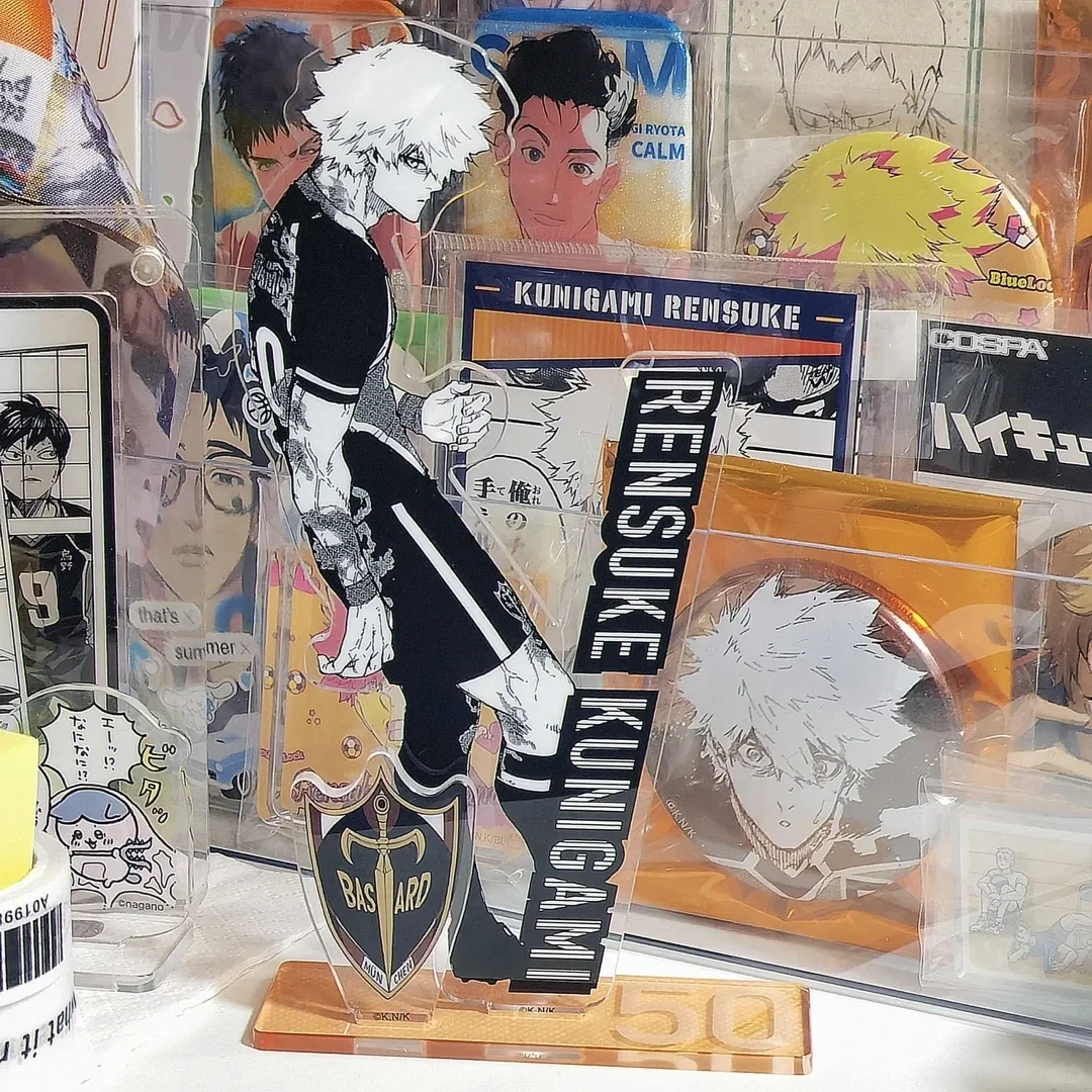 Support en acrylique noir et blanc style manga Lan Suo, figurine de collection Kunigami Rensuke, accessoires de bureau, cadeau de collection de dessins animés