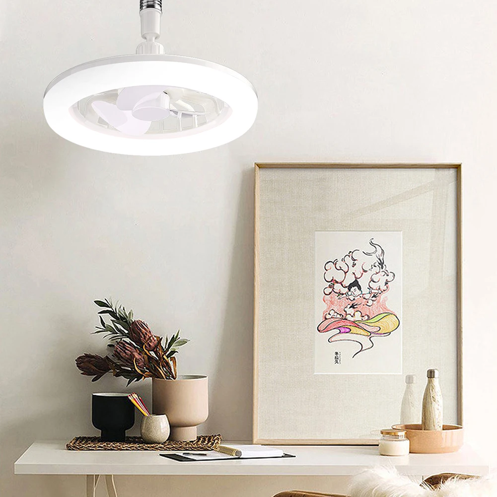 Aromatherapy Fan with LED Lantern Remote Control Electric Ceiling Fan Adjustable Silent Cordless Fan for Home Bedroom Decor