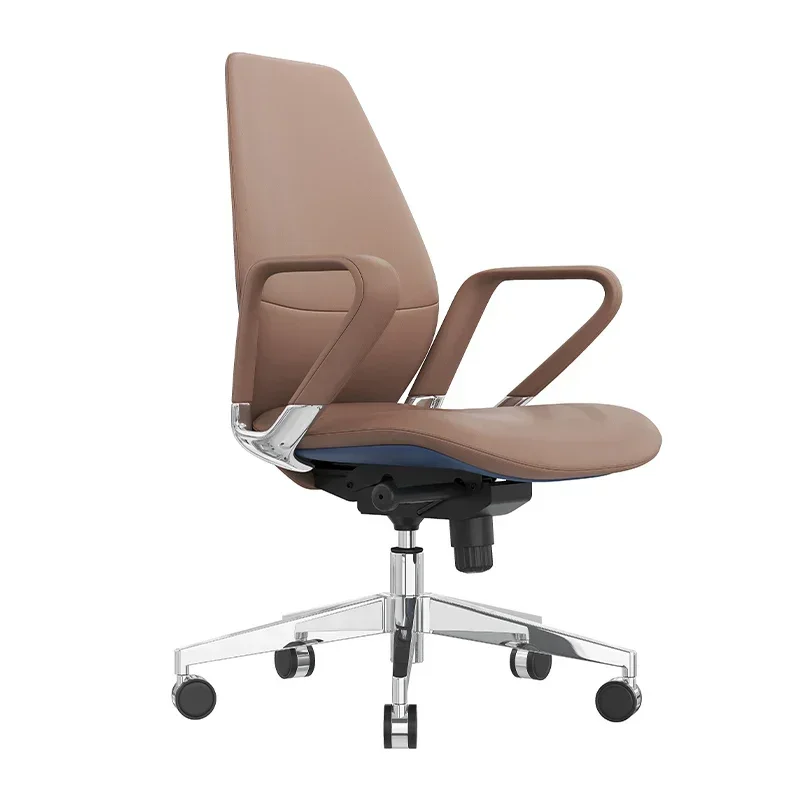 

Ergonomic chair, leather conference chair, comfortable backrest computer, office swivel chair, home book chair