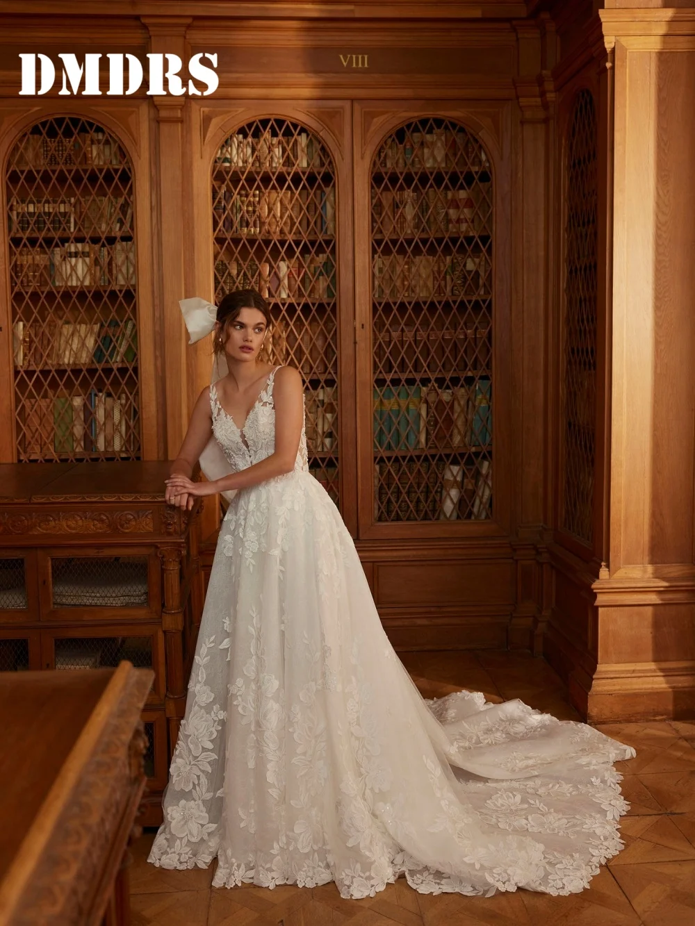 Romantische Brautkleider mit Spaghettiträgern, elegante A-Linie-Brautkleider, einfache bodenlange Brautkleider aus Tüll, Vestidos De Novia