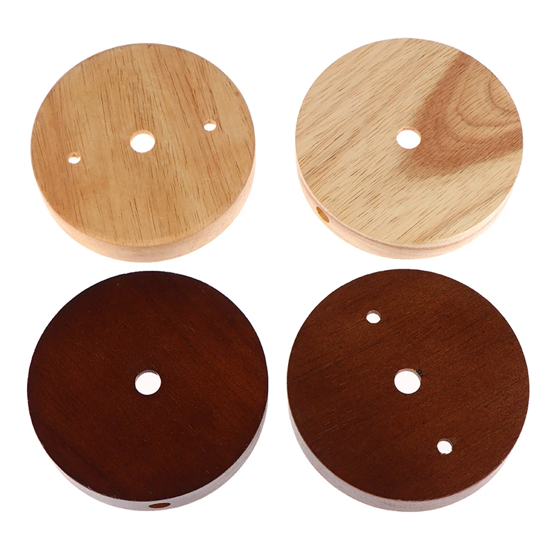 Wood Lamp Base 10/12cm Modern Ceiling Plate Wooden Ceiling Holder Pendant Lamp Fitting Chandelier Base DIY Lighting Accessories image 4