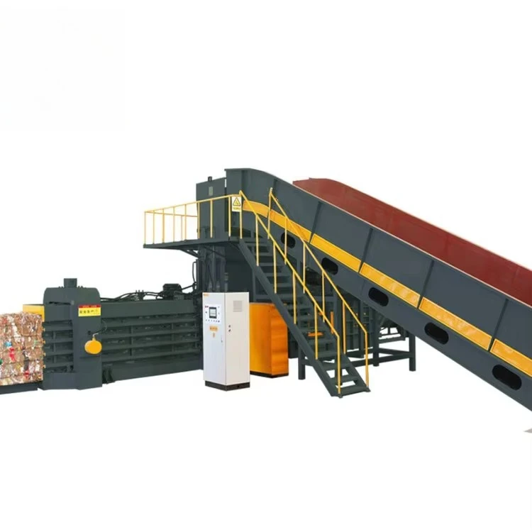 Automatic Carton Compression Horizontal Baler Recyclable Garbage Hydraulic Baler