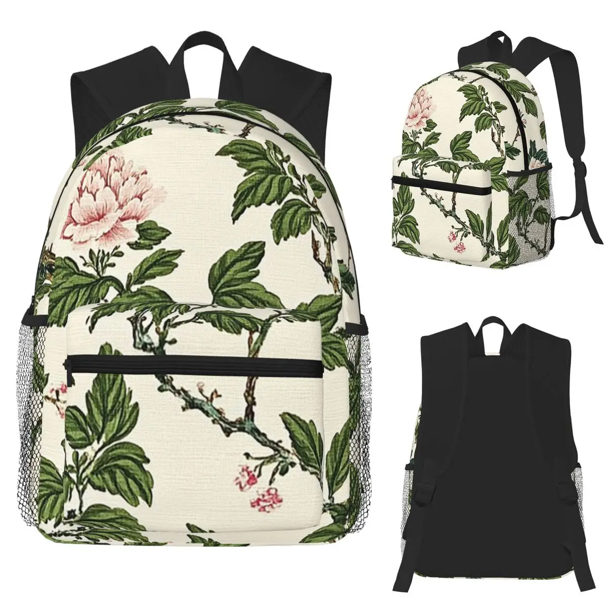 

Colorful Tropical Petals Nature Chintz Pattern Student Backpack School Bag Hiking Travel Daypack Fashion Bookbag Shoulder Bags