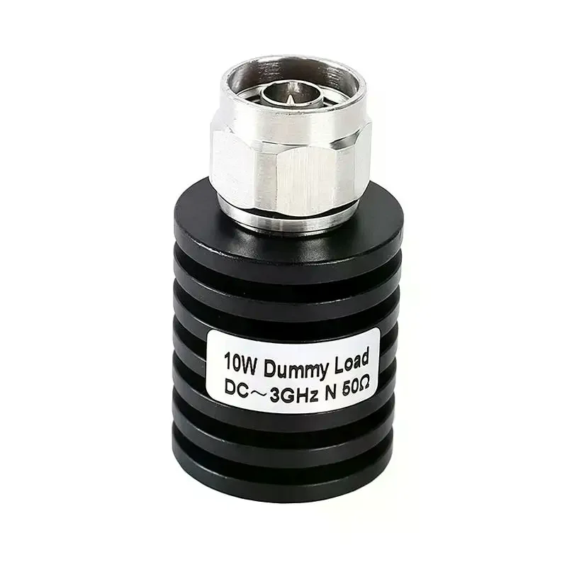 [MA]10W N Male Plug RF Coaxial Termination Dummy Load 3GHz 50ohm Nickel Plated RF Accessories[MA]
