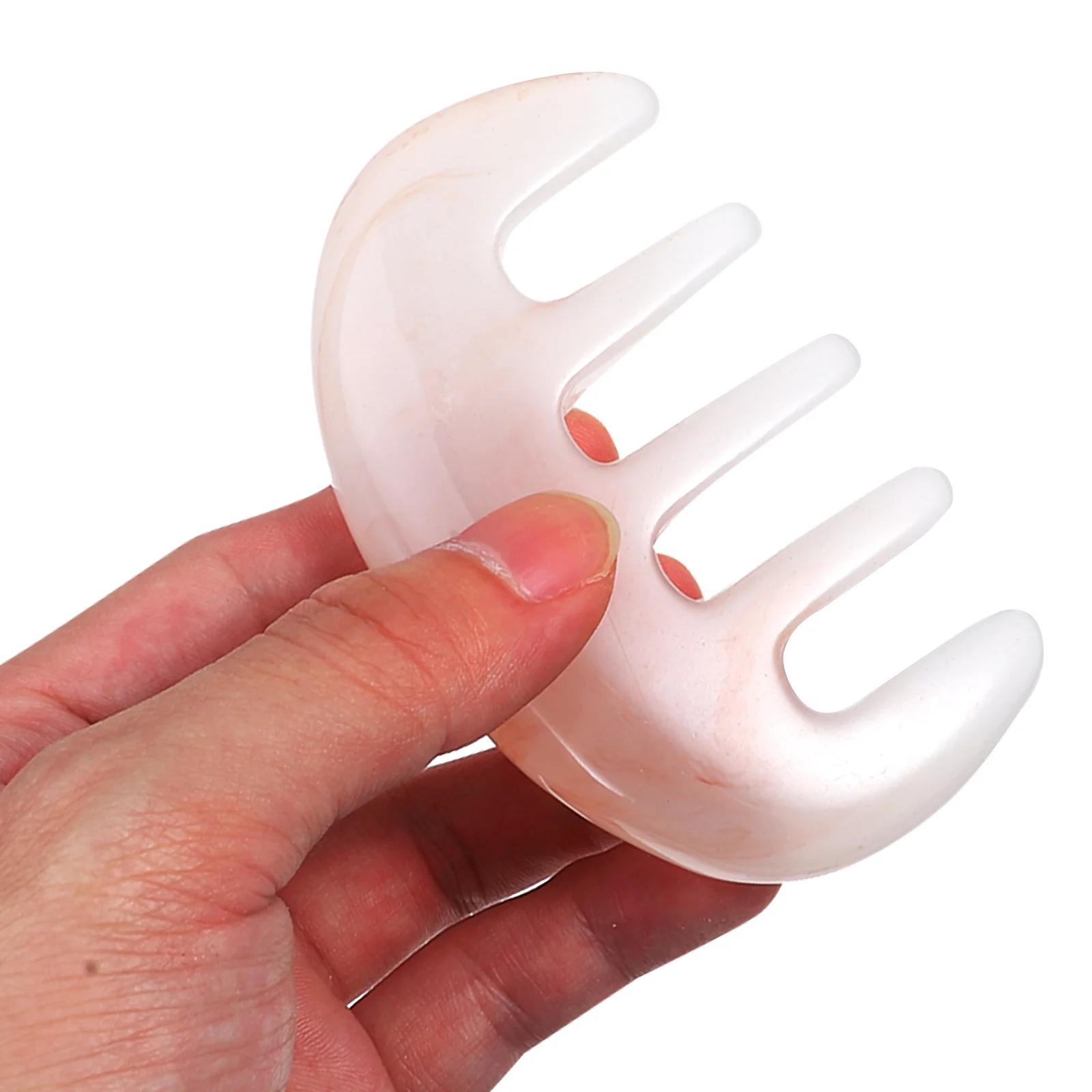 

Jade Massage Comb Scalp Massager Anti-static Five Claws Natural Resin Hair Woman
