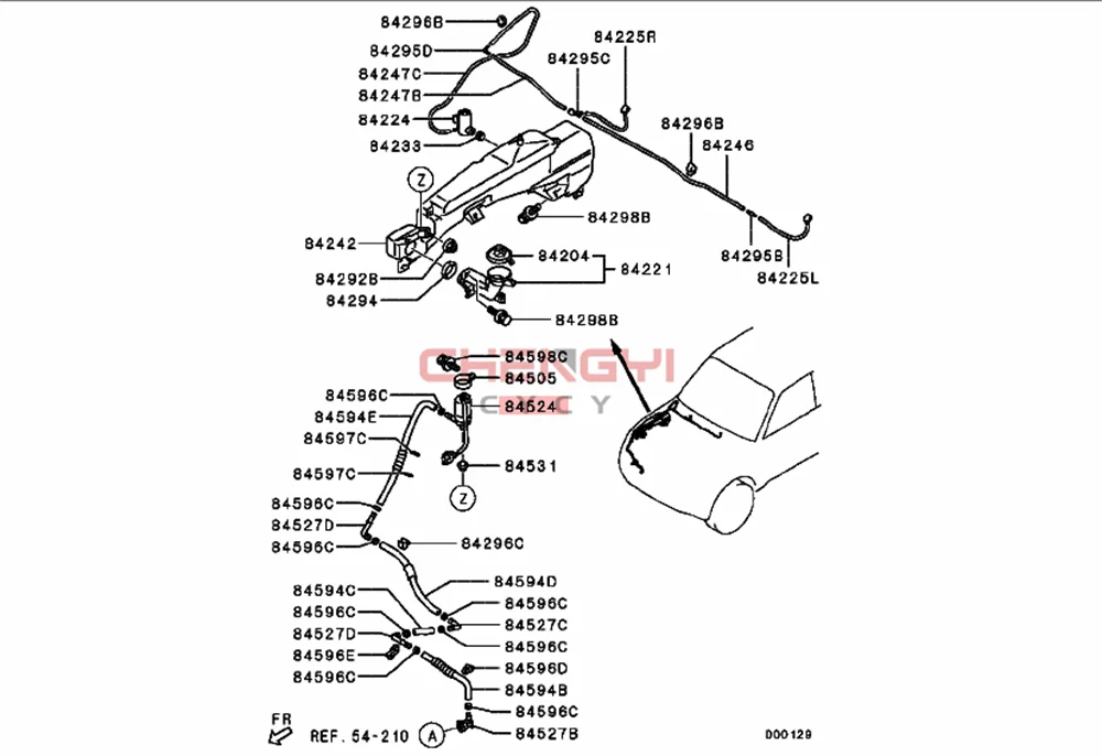 Headlamp Washer Motor Headlamp Water Spray Motor Water For Pajero Montero V83W V87W V93W V95W V97W V98W 8264A096