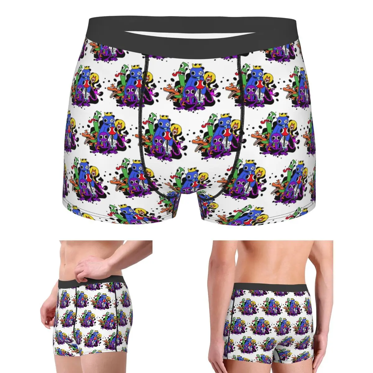 

Boxer Underpants Shorts Rainbow Friends Characters Panties Male Comfortable Underwear for Homme Man Boyfriend Gift