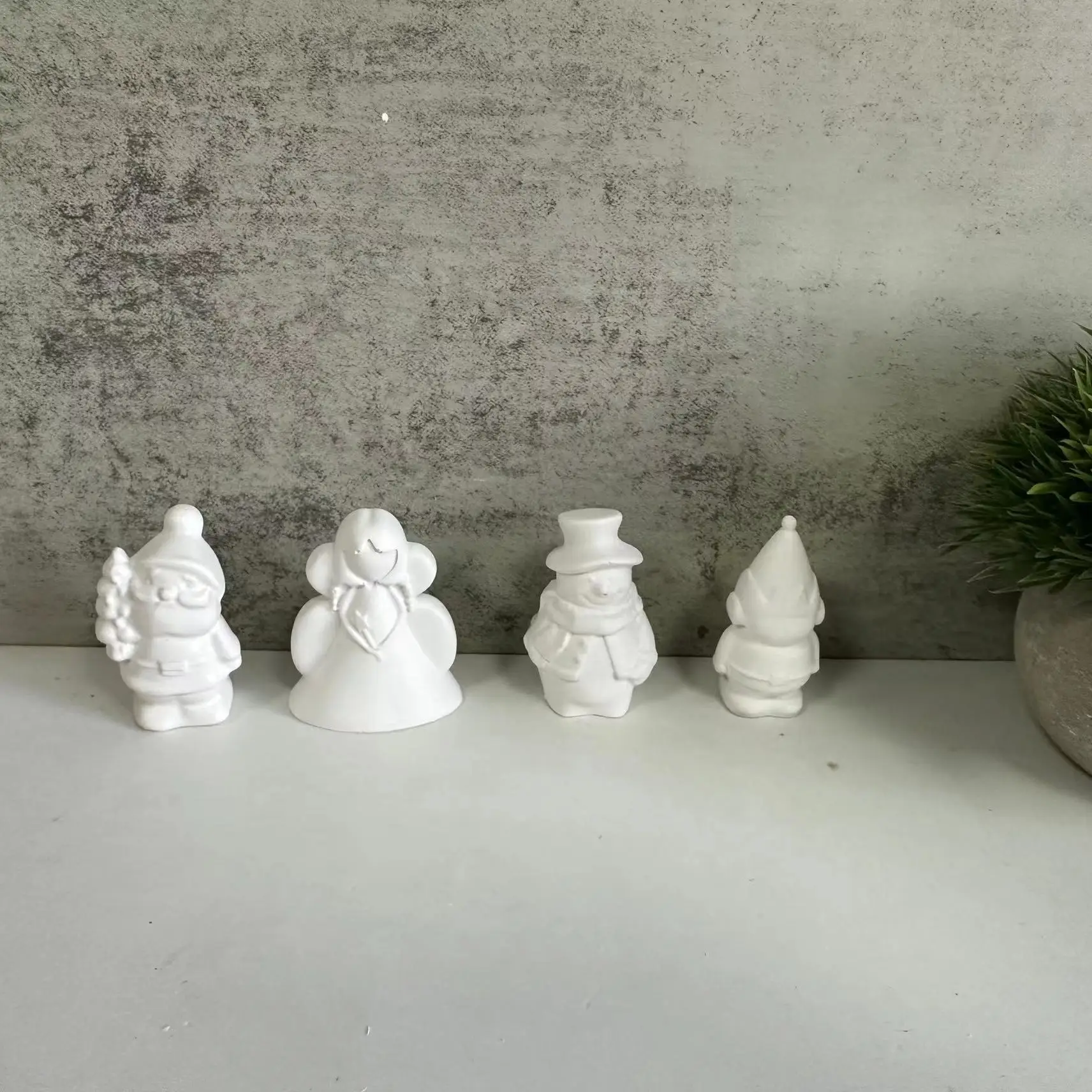 Diy Christmas Series Dwarf Silicone Mold Snowman Princess Lover Plaster Mold Drop Glue Mold