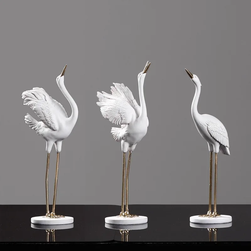 

Creative Crane Statue,Living Room Desktop Decoration,Animal Figurines Resin Crafts,Indoor Wine Rack,Showcase,Entrance Home Decor