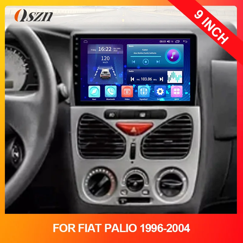 

Для FIAT PALIO 1996-2004 9-дюймовый автомобильный адаптер DVD-рамки, стерео радио, аудиосистема приборной панели, комплект навигационных жгутов панелей