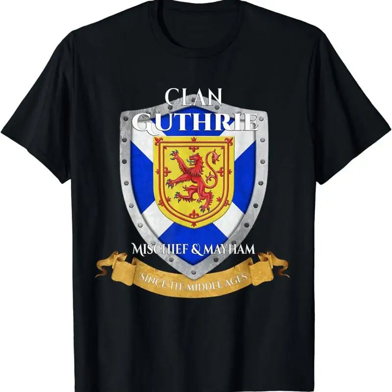 Min New Limited Clan Guthrie Scottish Family Scotland Shield T Shirt